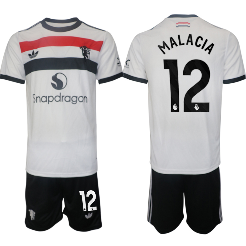 Men 2024-2025 Club Manchester United away white #12 Soccer Jersey